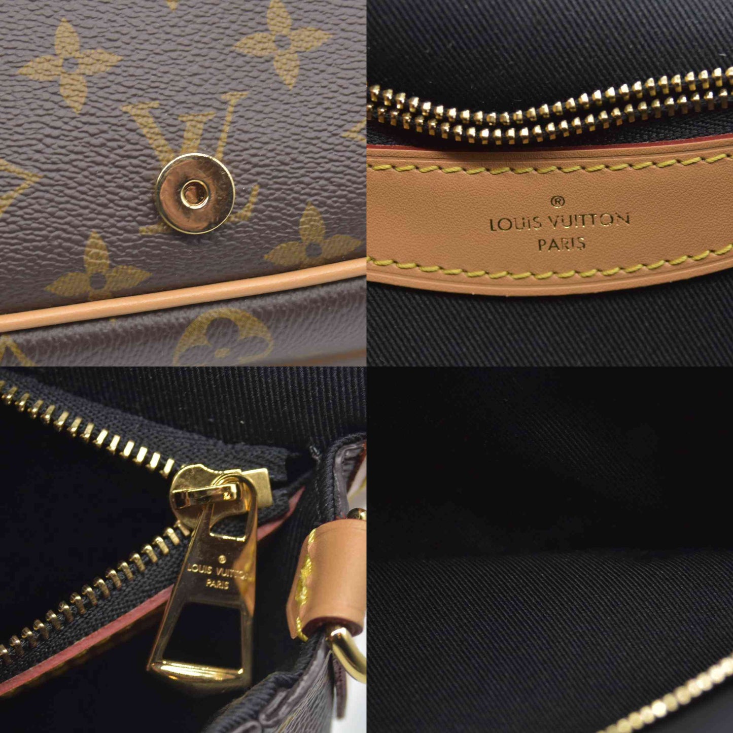 $2620 Louis Vuitton Monogram Diane Black