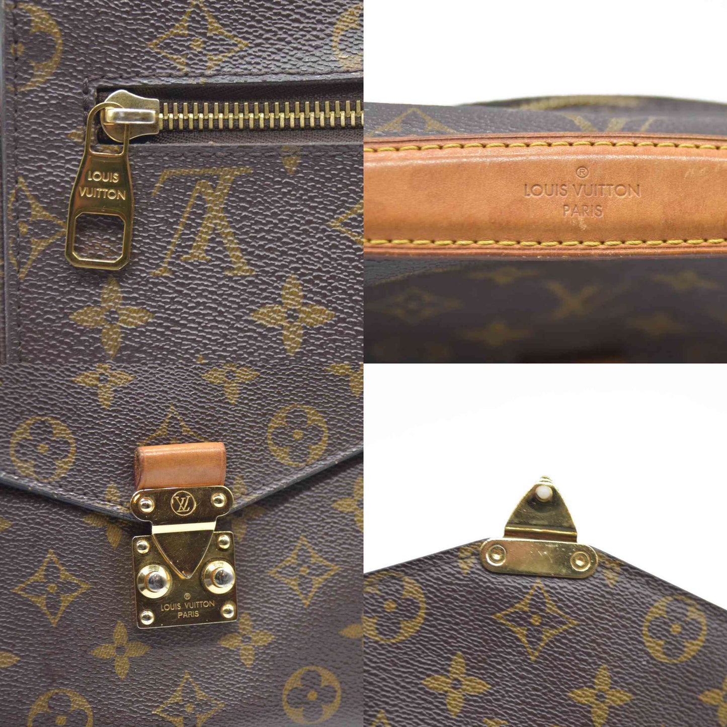 $2760 2016 Louis Vuitton  Monogram Pochette Metis DU1166