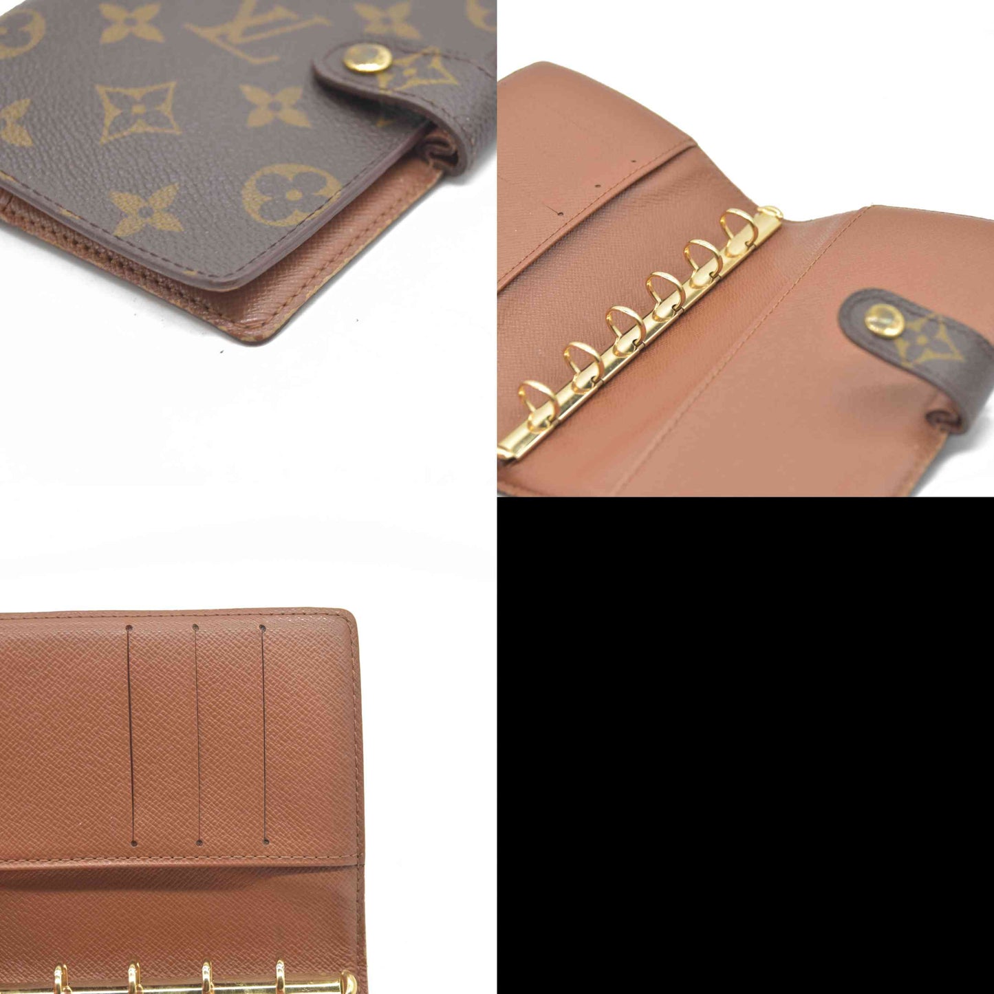 $505  Louis Vuitton Monogram Agenda PM Notebook Cover Brown CA0968 1998
