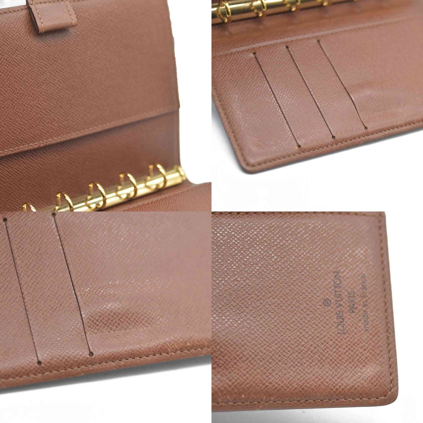 AUCTION $495 Louis Vuitton Monogram Agenda PM Notebook Cover Brown SP1909