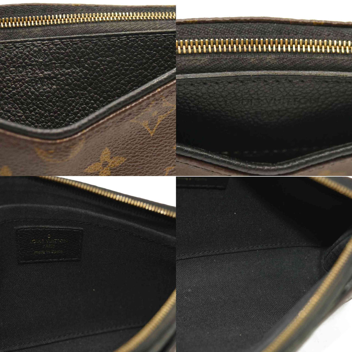 Louis Vuitton  Monogram Pallas Clutch Black