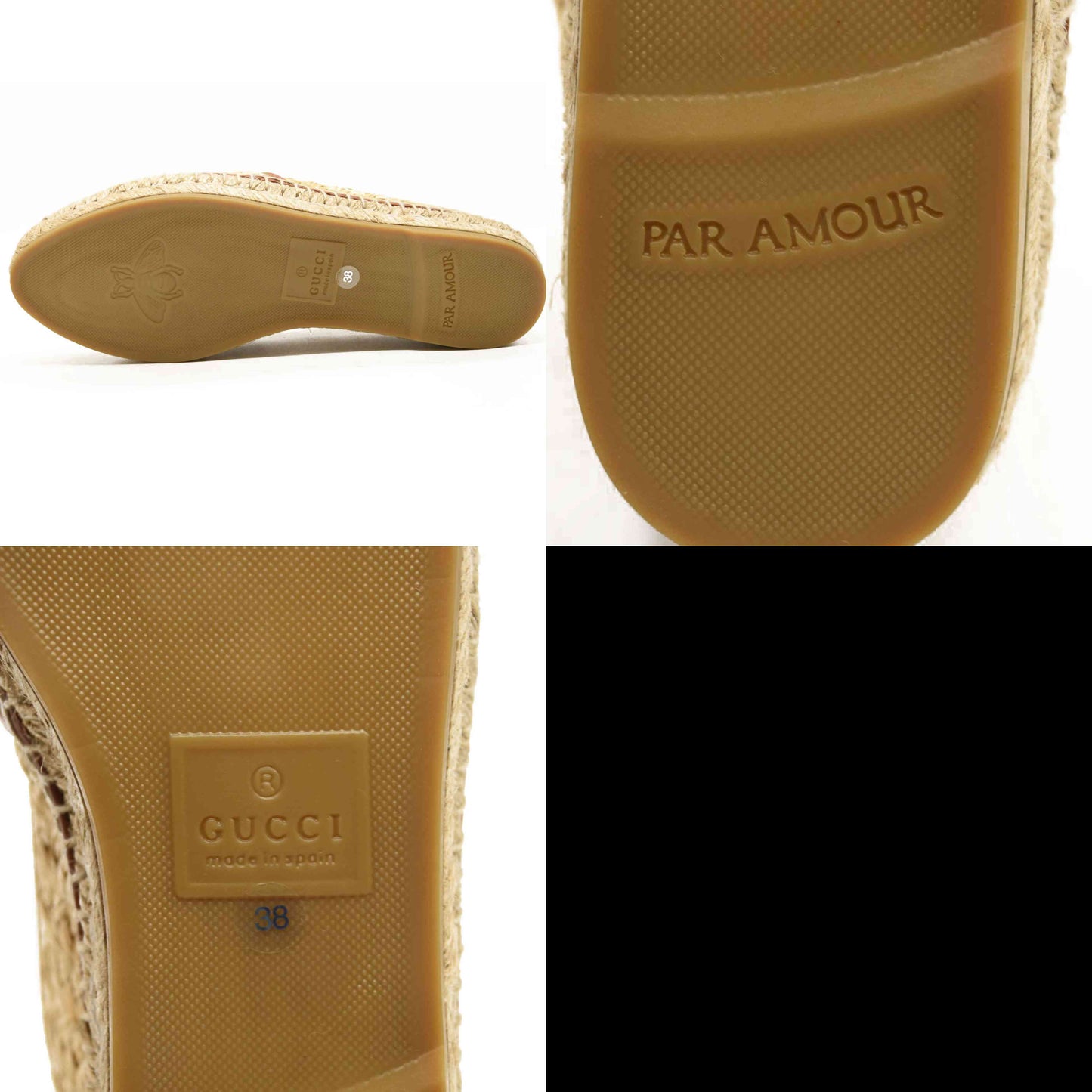 Gucci Adela GG Raffia Espadrilles US 7.5