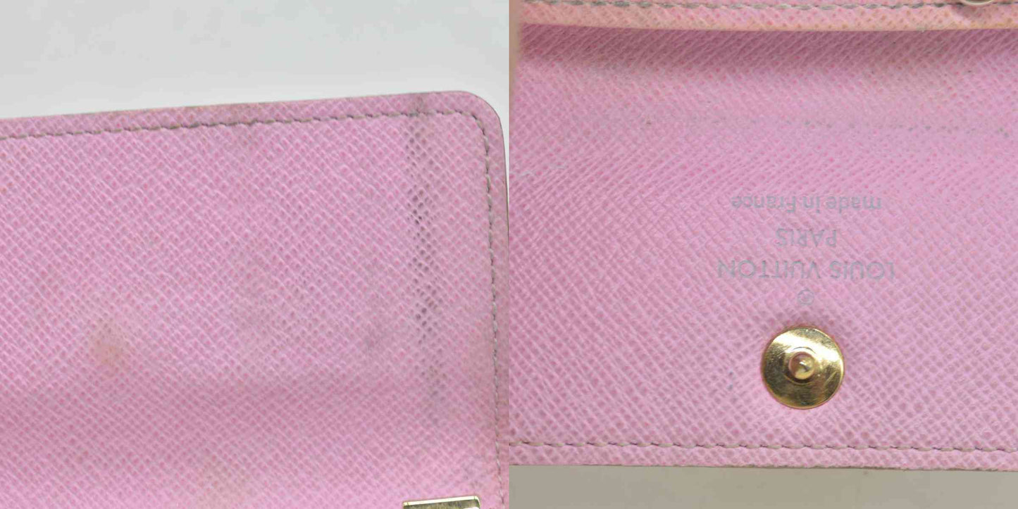 $345 2012 LOUIS VUITTON Monogram Multicolor Multicles 4 Key Holder White Litchi CT3102