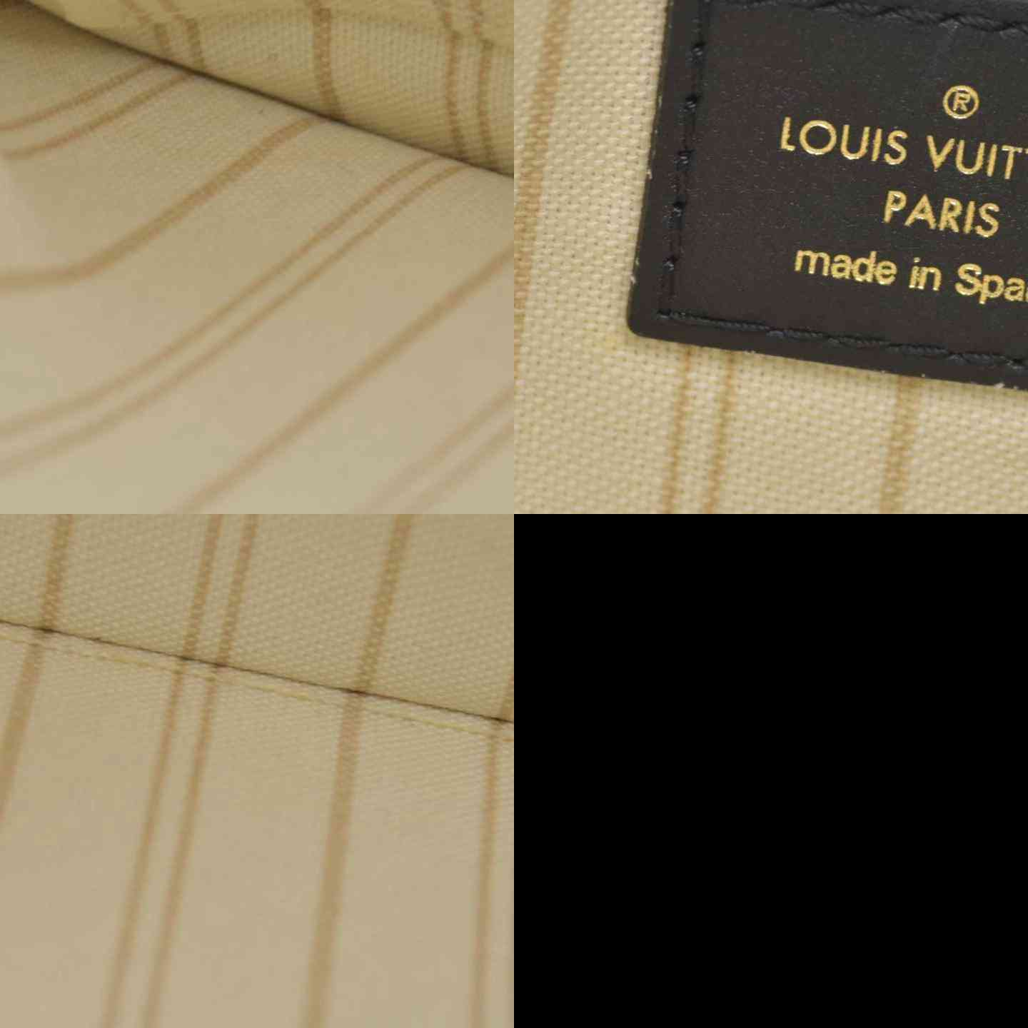 $600 2019 Louis Vuitton Monogram Giant Jungle Neverfull MM GM Pochette Black GI2139