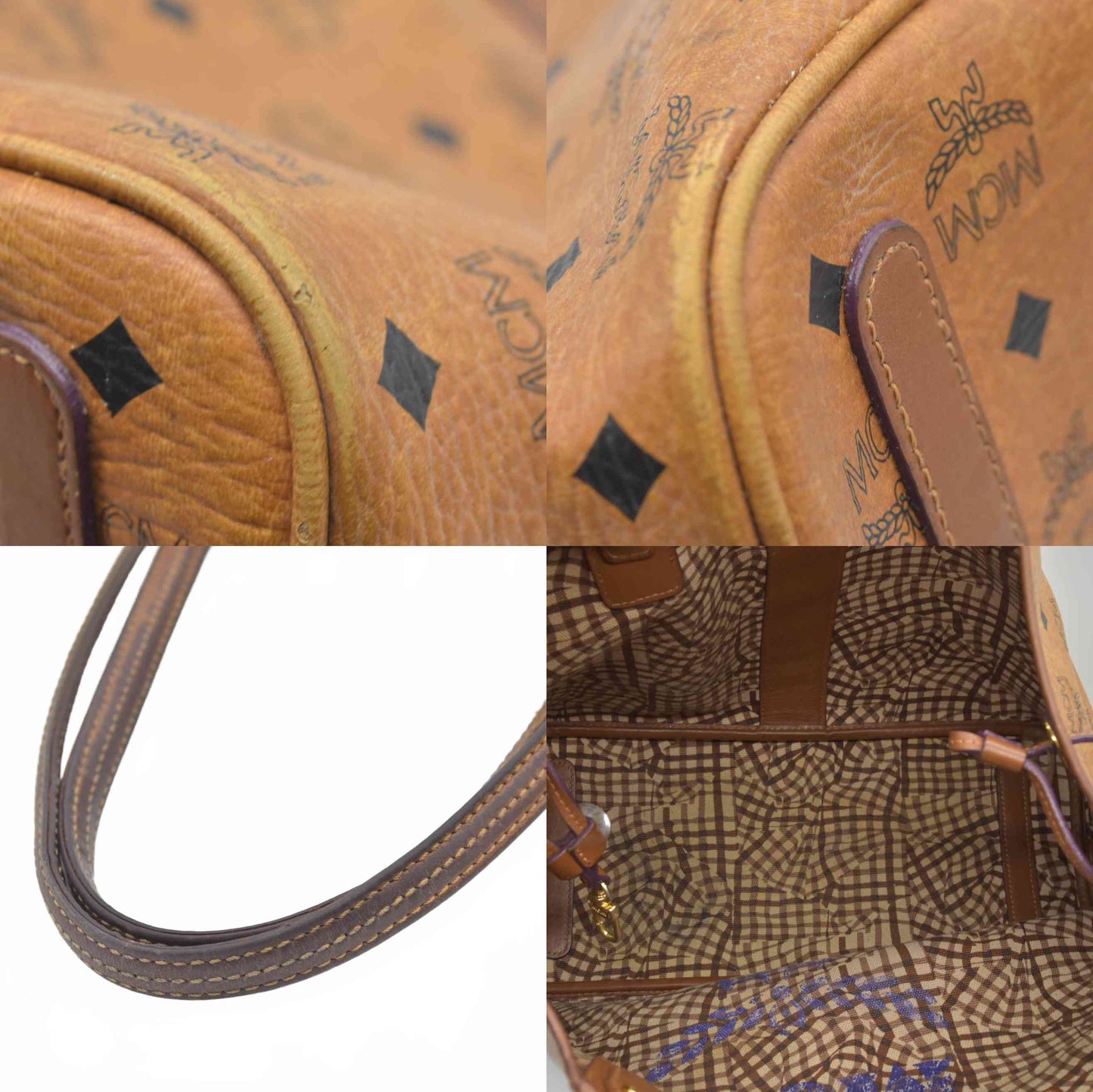 $730 MCM Medium Liz Reversible Tote Cognac