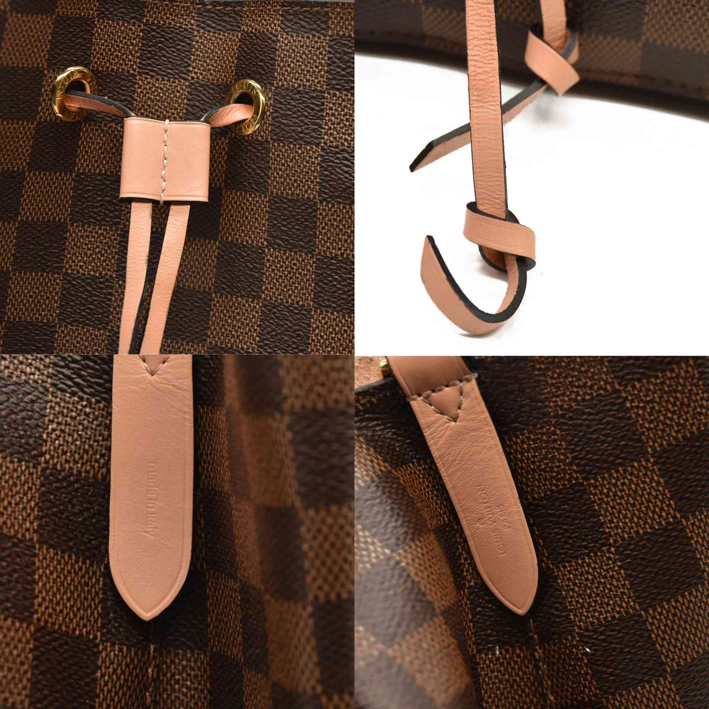 Louis Vuitton  Damier Ebene Neonoe MM Venus Pink