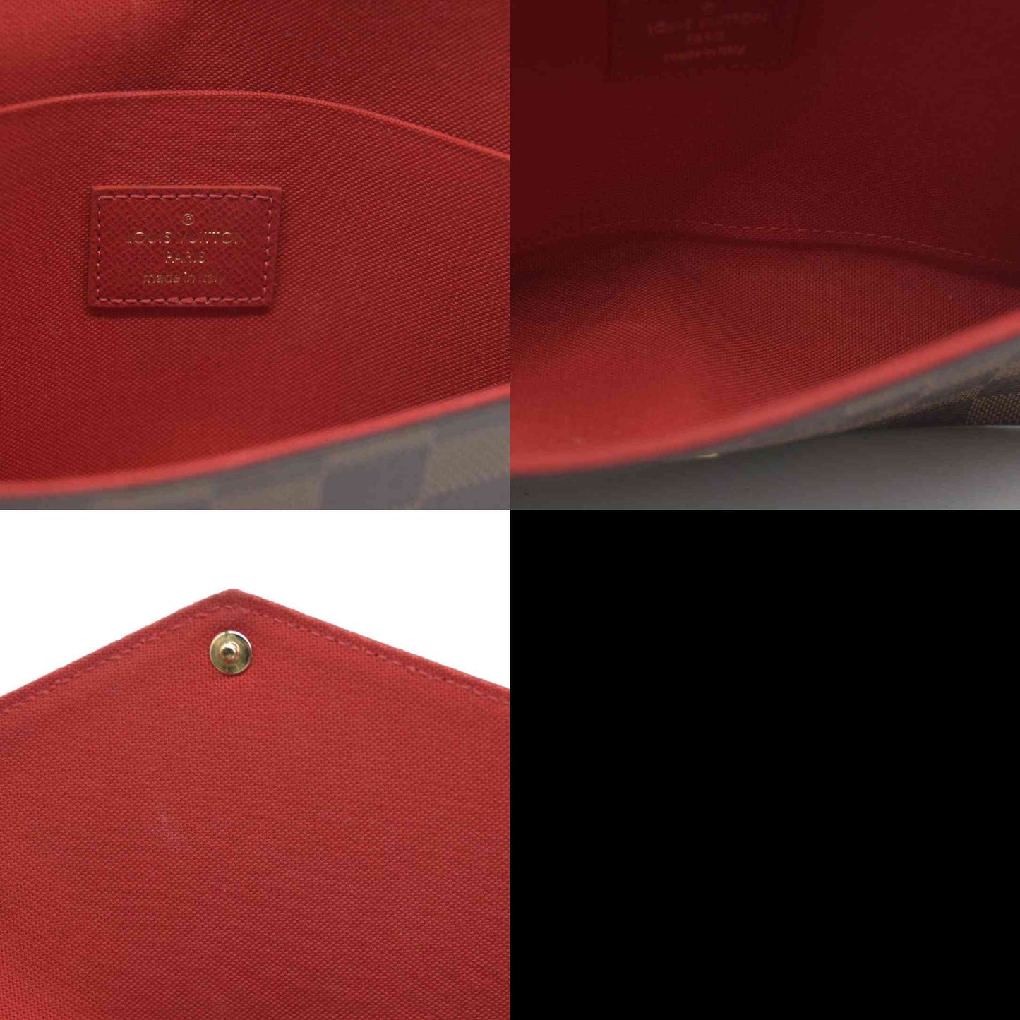 $1580 Louis Vuitton Damier Ebene Pochette Félicie