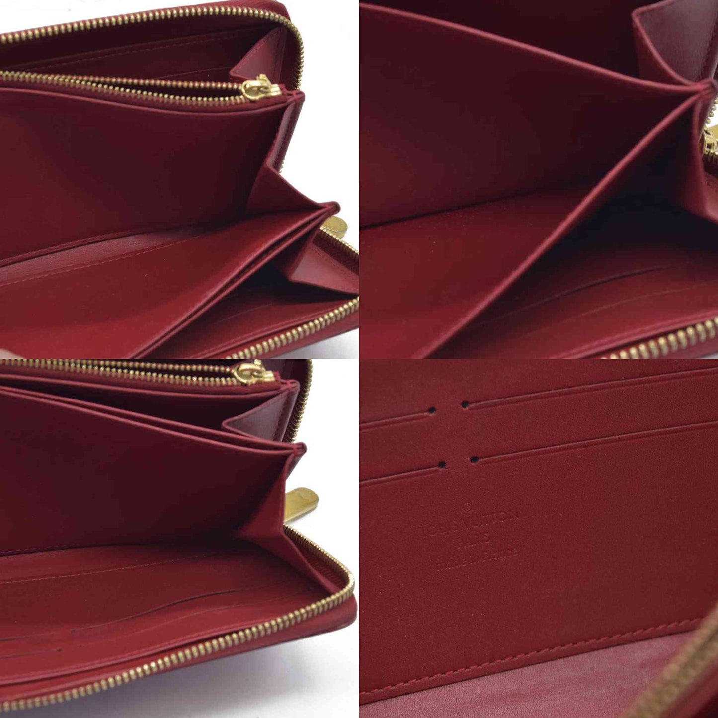 $970 SP1110 2010 Louis Vuitton Pomme d'Amour Monogram Vernis Zippy Wallet CONSIGNMENT