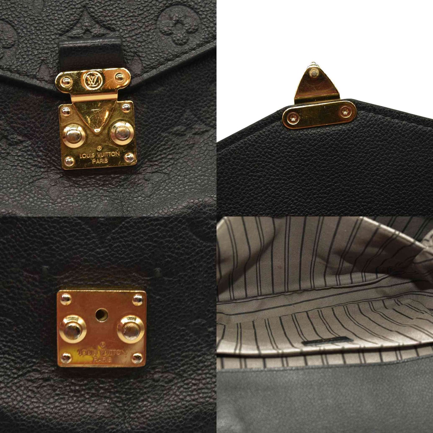 LOUIS VUITTON  Empreinte Pochette Metis Black DU3178