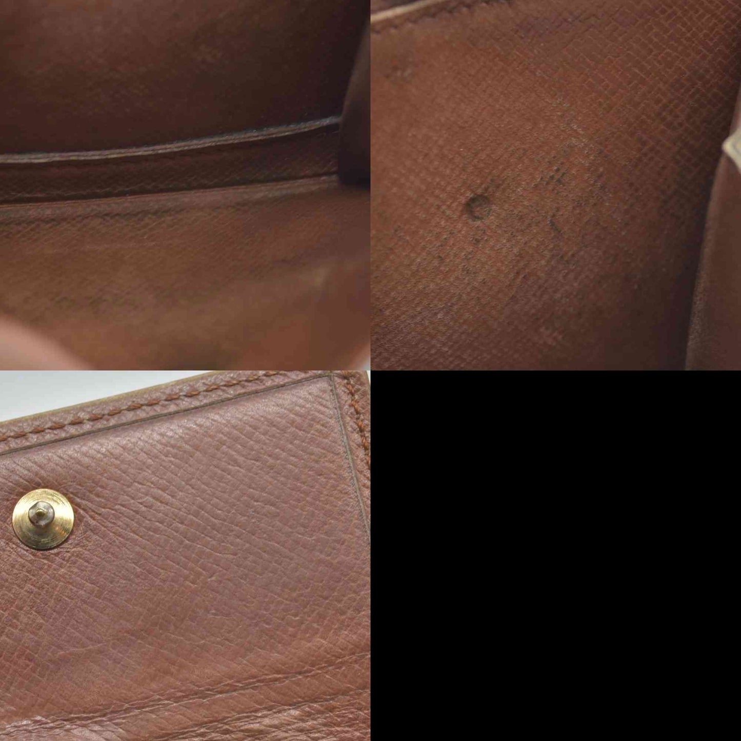 $515 MI89 1989 Louis Vuitton Monogram Portefeiulle Marco Bifold Wallet Brown CONSIGNMENT