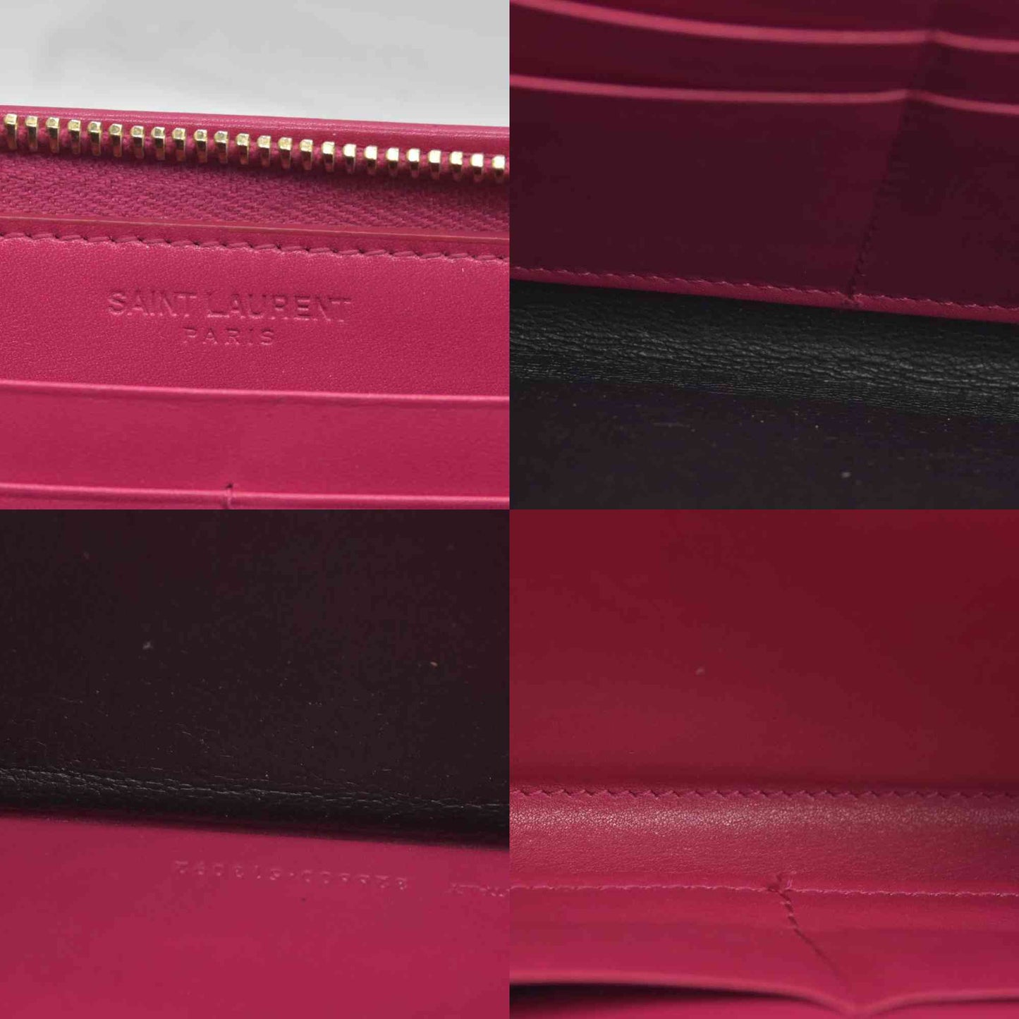 $950 Saint Laurent Pink Organizer Wallet CONSIGNMENT