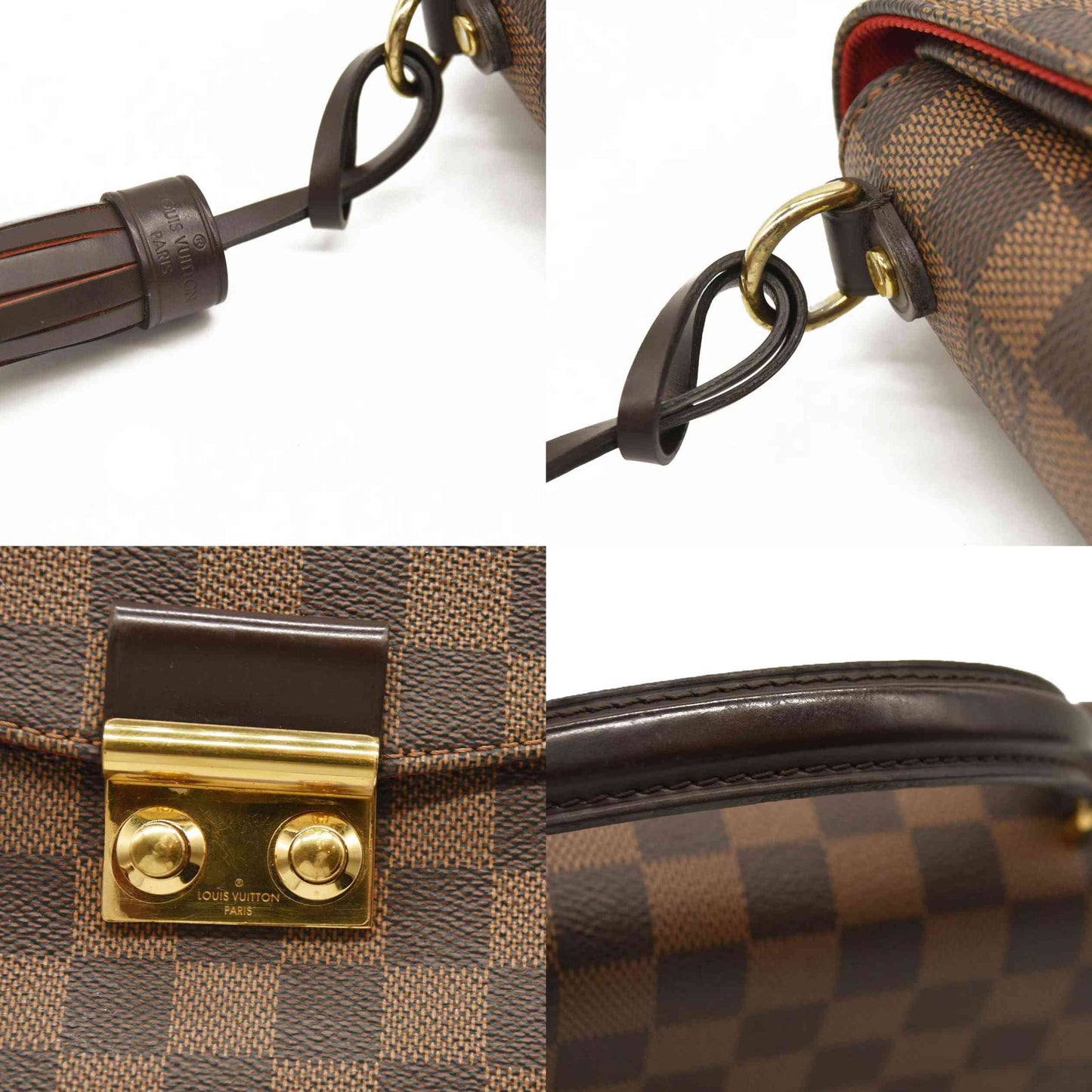 LOUIS VUITTON Damier Ebene Croisette TR1117