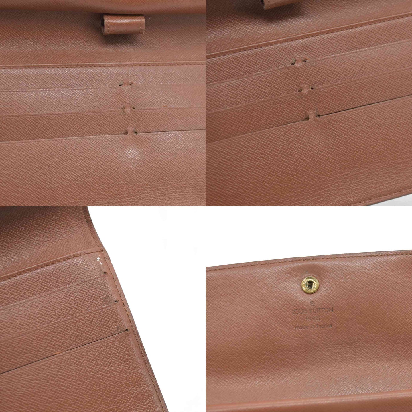 AUCTION $725 Louis Vuitton Monogram Trifold Sarah Wallet