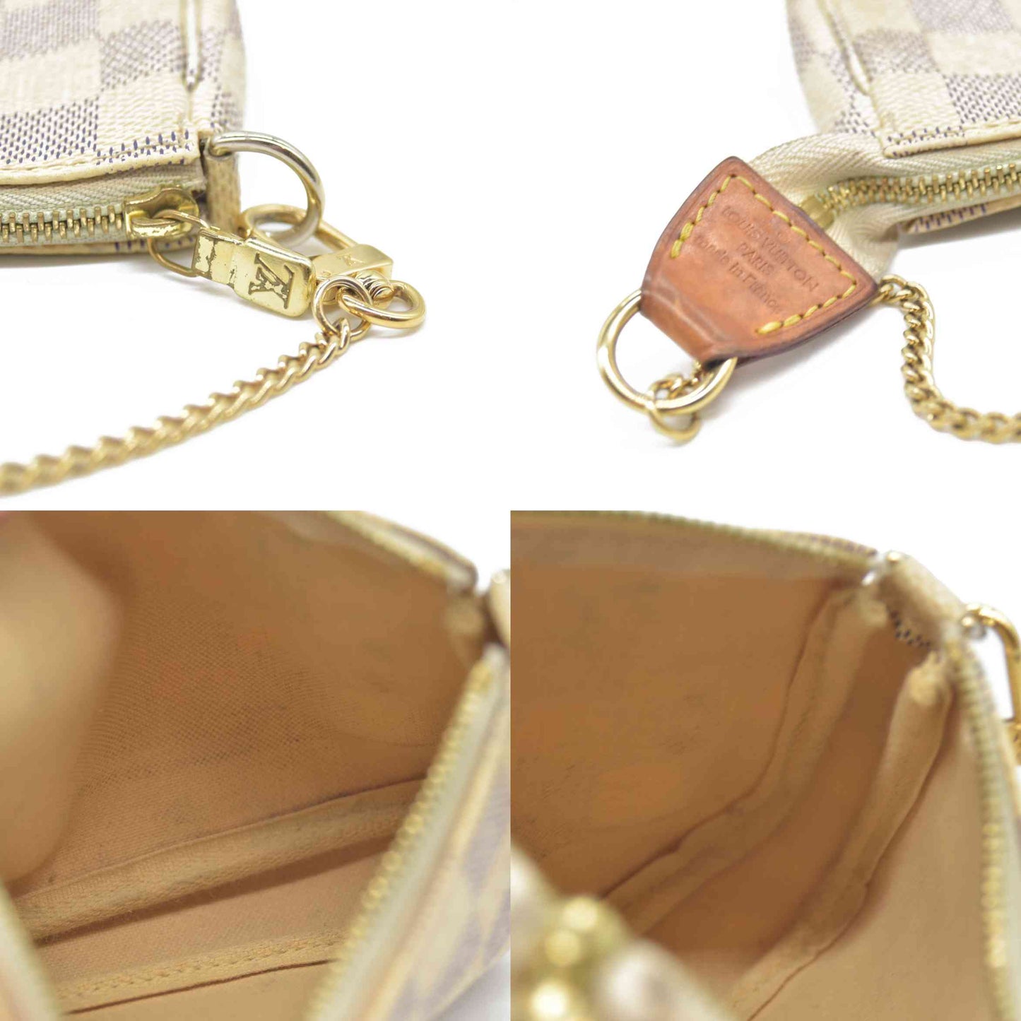 LOUIS VUITTON Damier Azur Mini Pochette Accessories DU4180