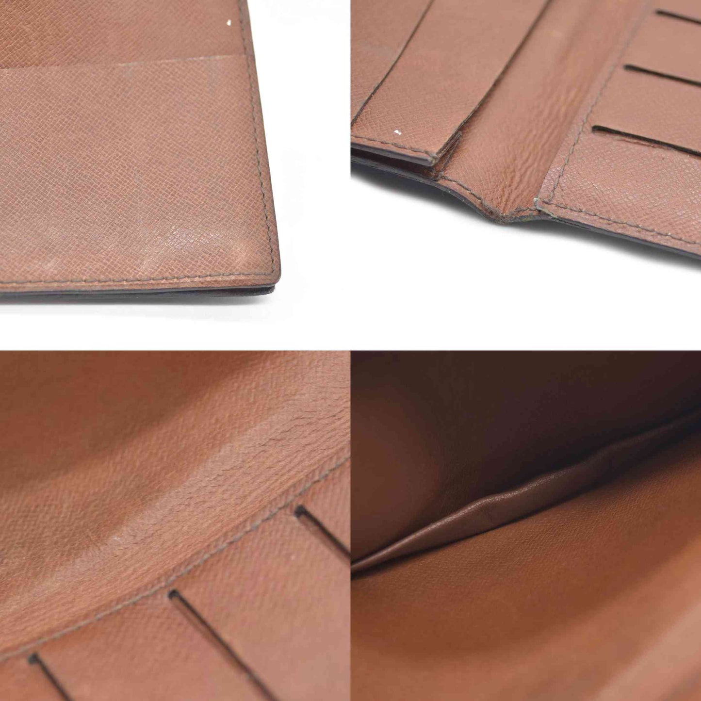 Louis Vuitton Monogram Long Bifold Wallet Brown 874CT