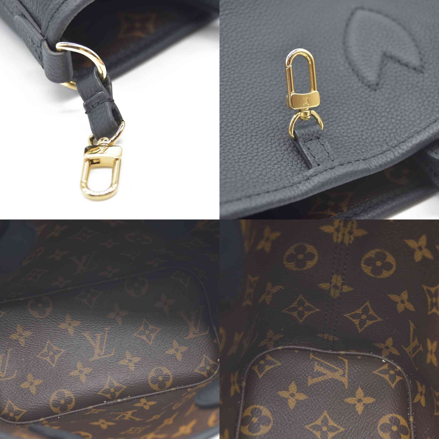 Louis Vuitton  Monogram Neverfull Inside Out Bandouliere BB Black