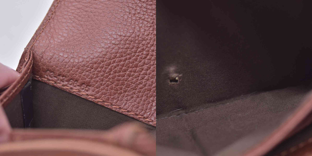 $595 2013 Chloe Brown Leather Paraty Continental Wallet 10021063