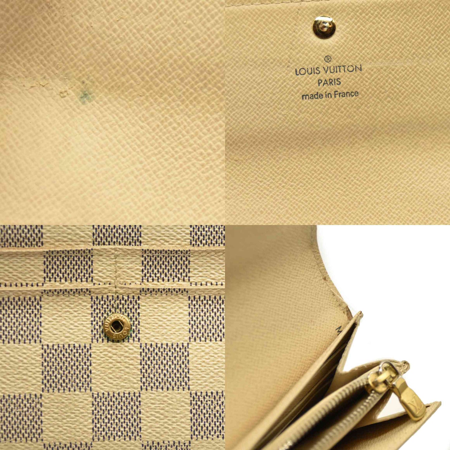 Louis Vuitton  Damier Azur Sarah Wallet MI3077