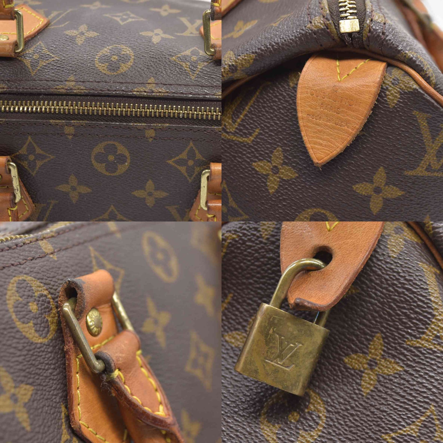 $1620 Louis Vuitton Monogram Speedy 30 SD1000 2000