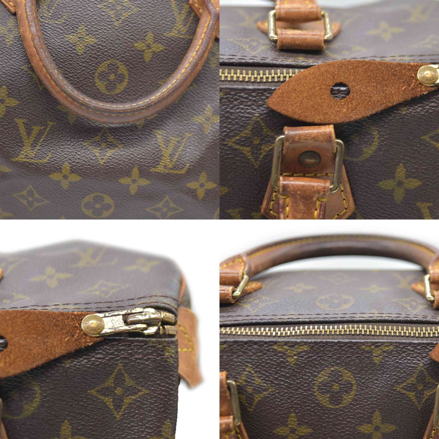 Louis Vuitton LV Hand Bag Speedy 30 Brown Monogram SP0935