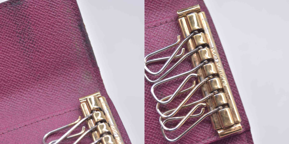 $345 2017 Louis Vuitton Monogram 6 Key Holder Fuchsia CT4167 CONSIGNMENT 10020998