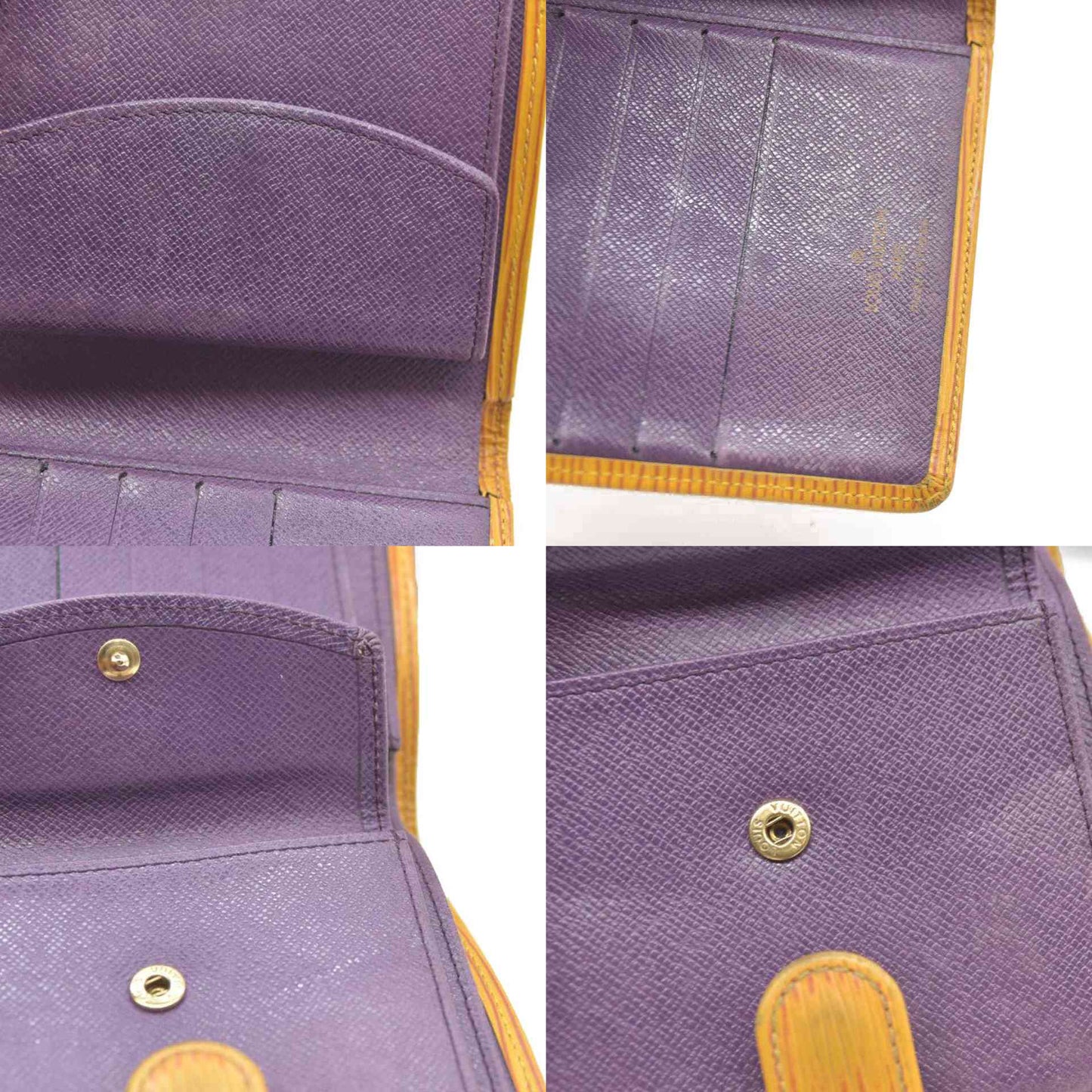 Louis Vuitton Epi Leather Porte Billes Compact Wallet Yellow MI0977