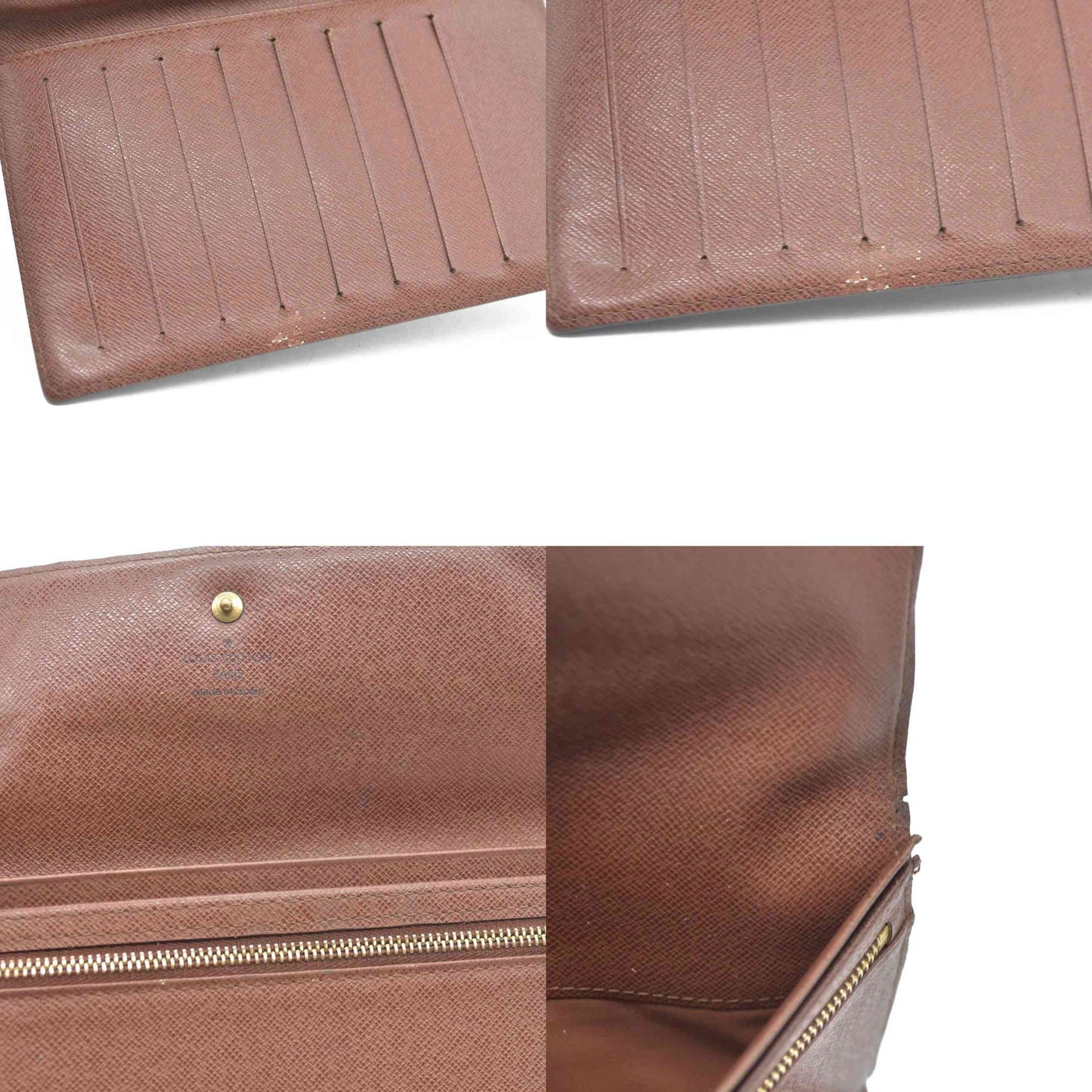 Louis Vuitton Monogram Pochette Passeport Trifold Wallet Brown CA0065