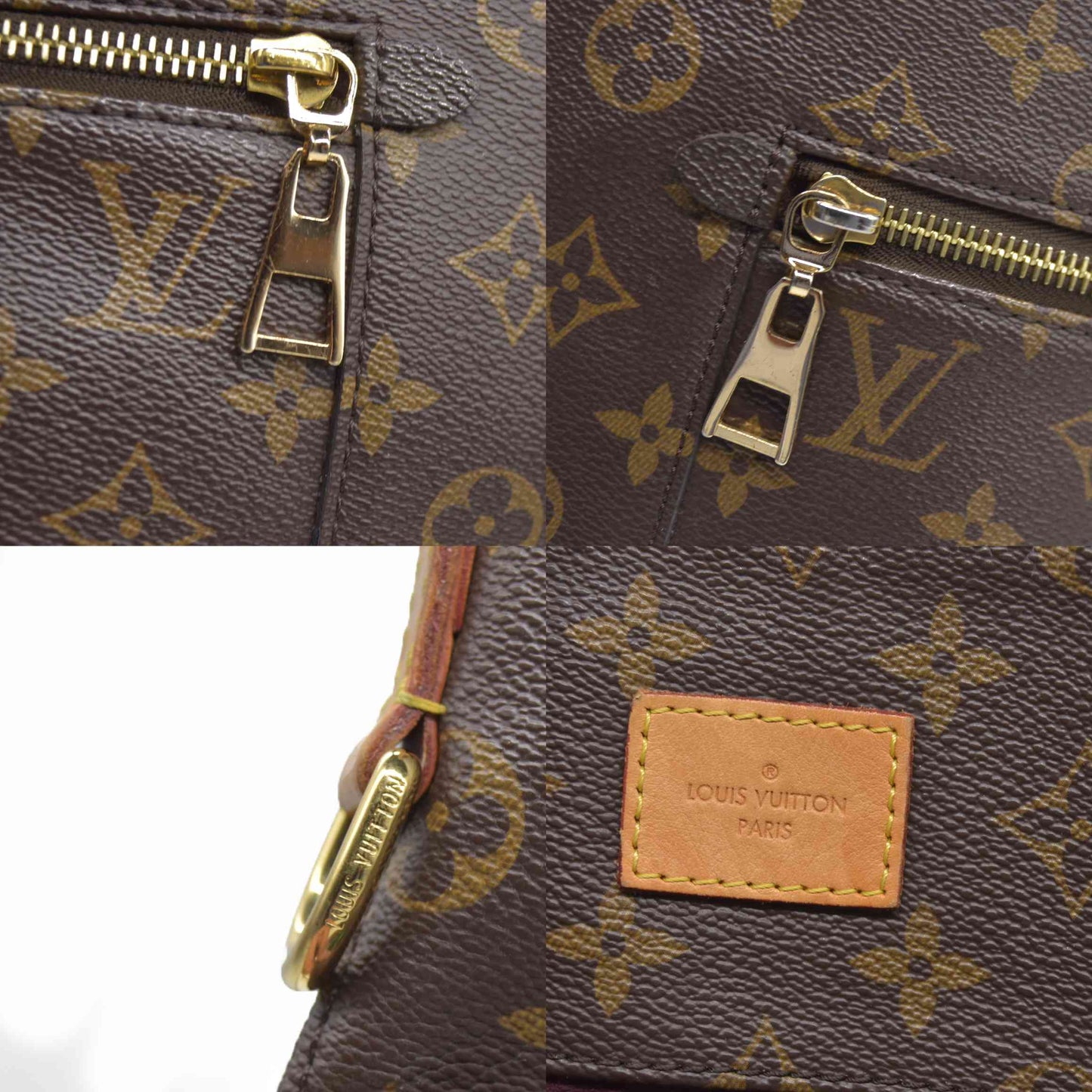 $1960 Louis Vuitton Melie Brown Monogram Canvas Shoulder Bag Hobo Satchel 2017 SD3117