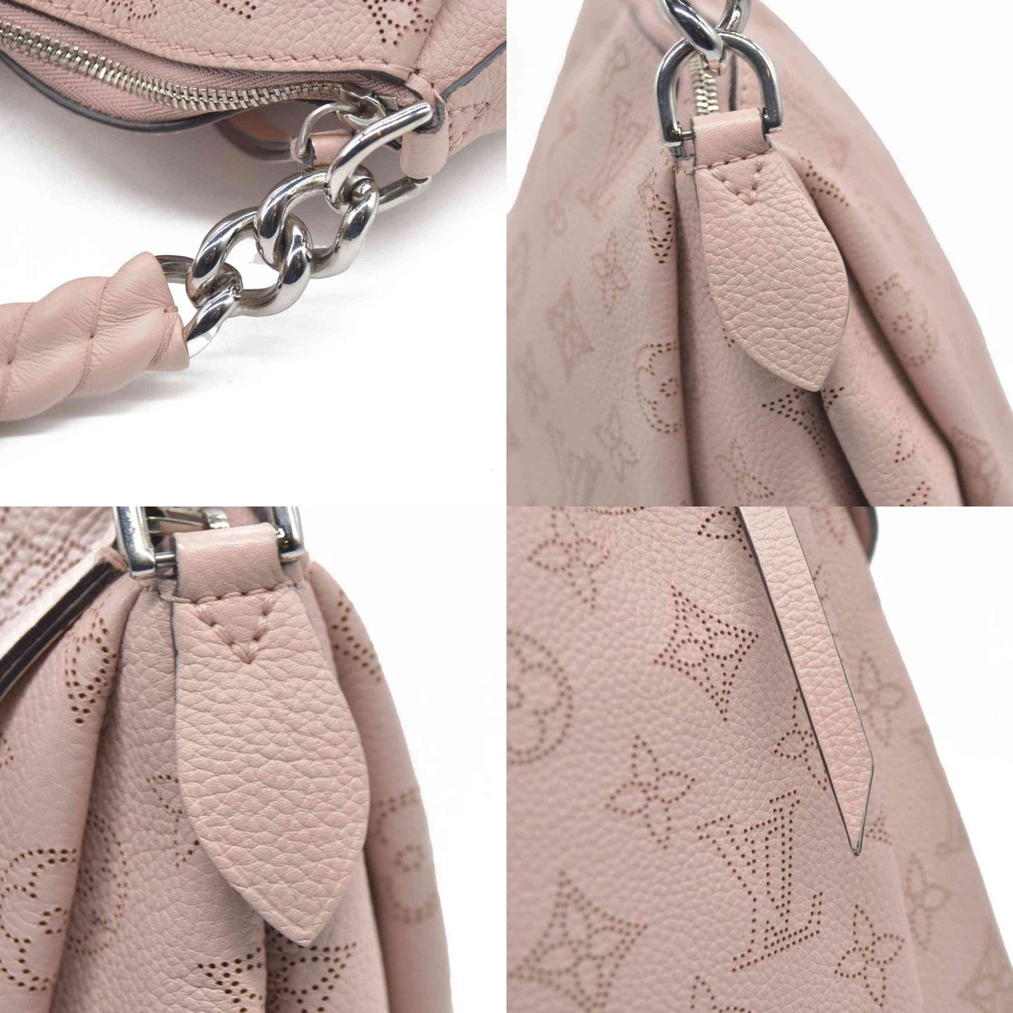 $3950 Louis Vuitton  Mahina Babylone Chain BB Magnolia