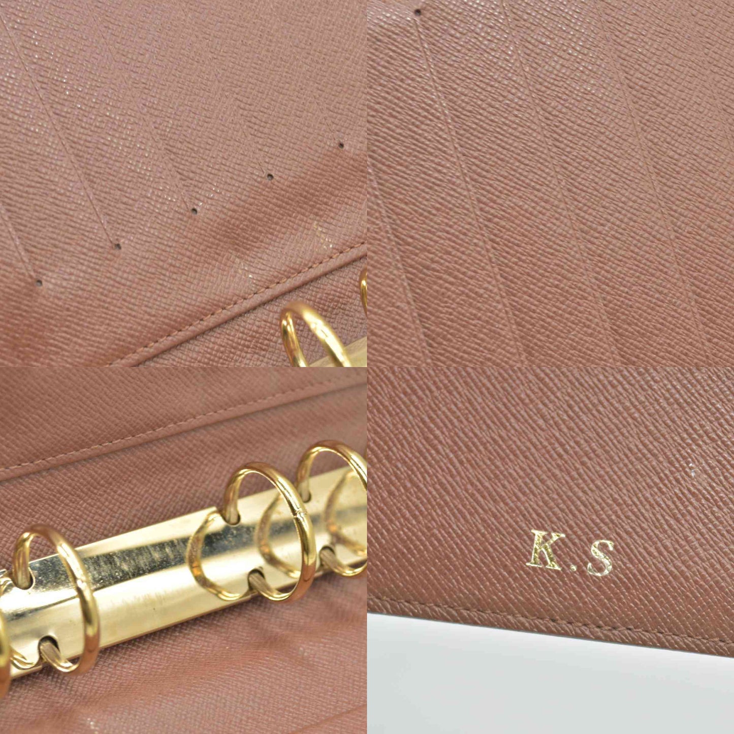 $755 LOUIS VUITTON Monogram Medium Ring Agenda Cover