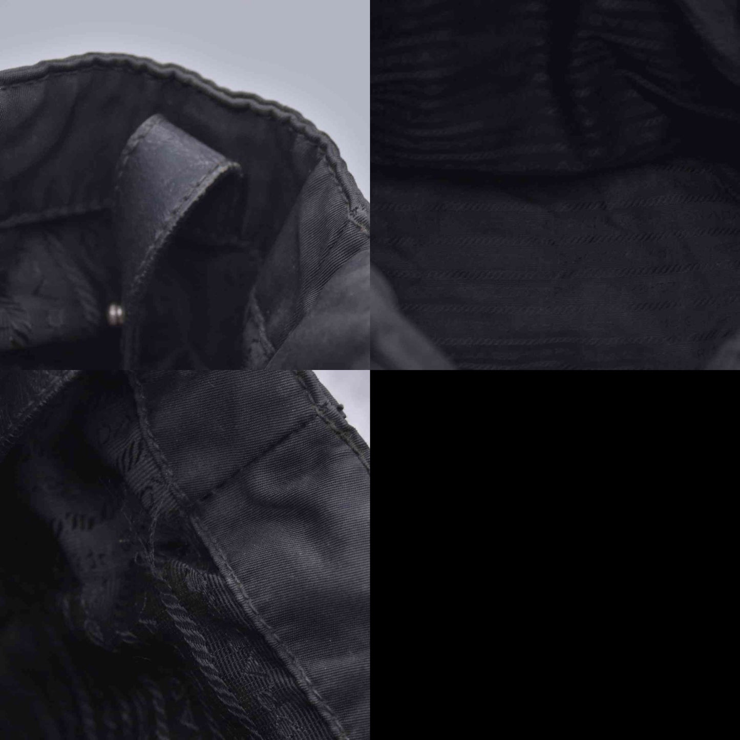 $750 Vintage Prada Black Nylon Tessuto Tote
