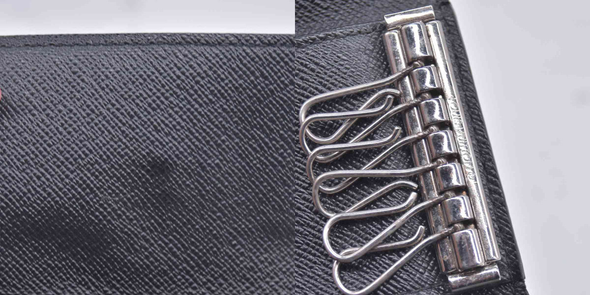 $395 2015 Louis Vuitton Graphite Multicles 6 Key Holder CT5105 CONSIGNMENT 10021172