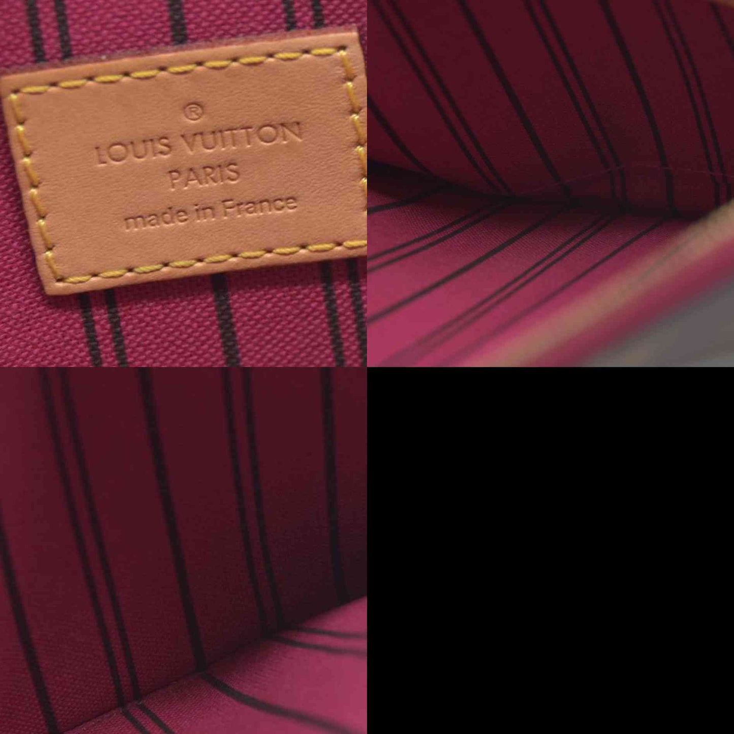 $600 Louis Vuitton  Monogram Neo Neverfull GM MM Pochette Fuchsia AR5105