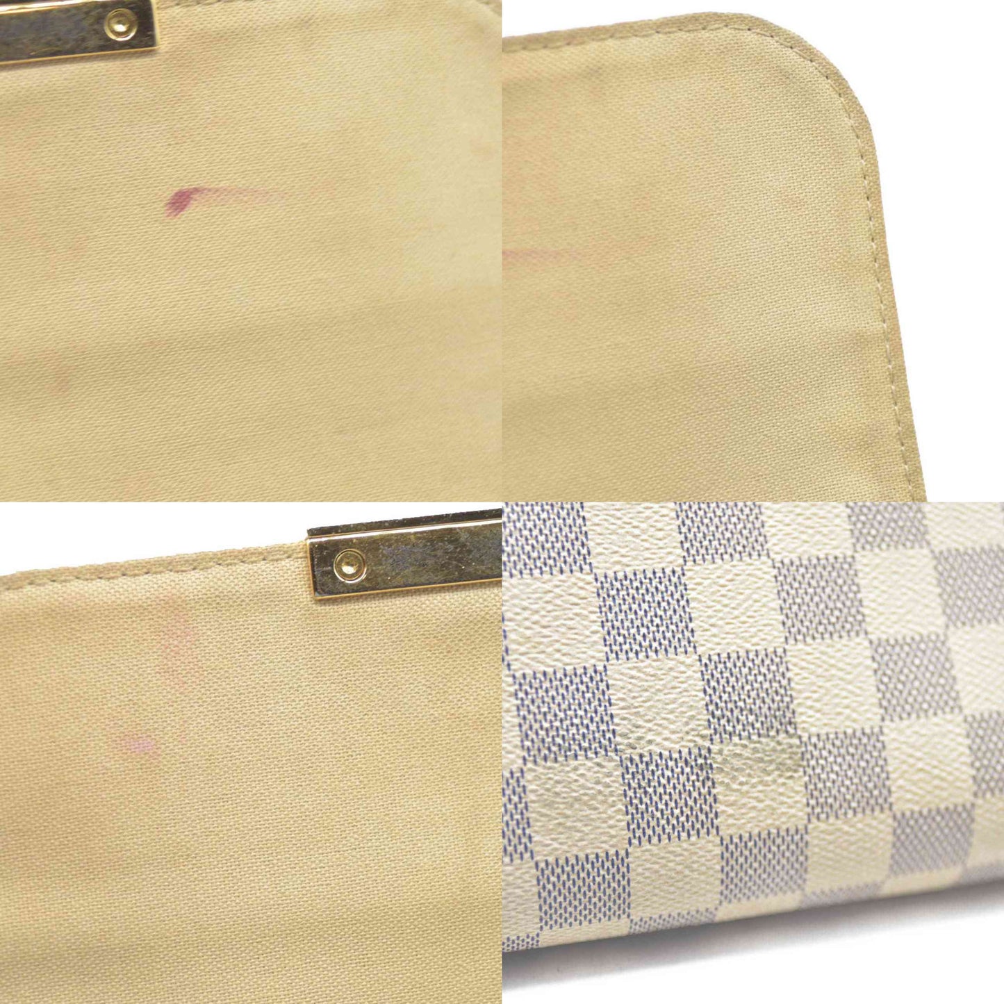 $1490 Louis Vuitton  Damier Azur Favorite PM DU0164