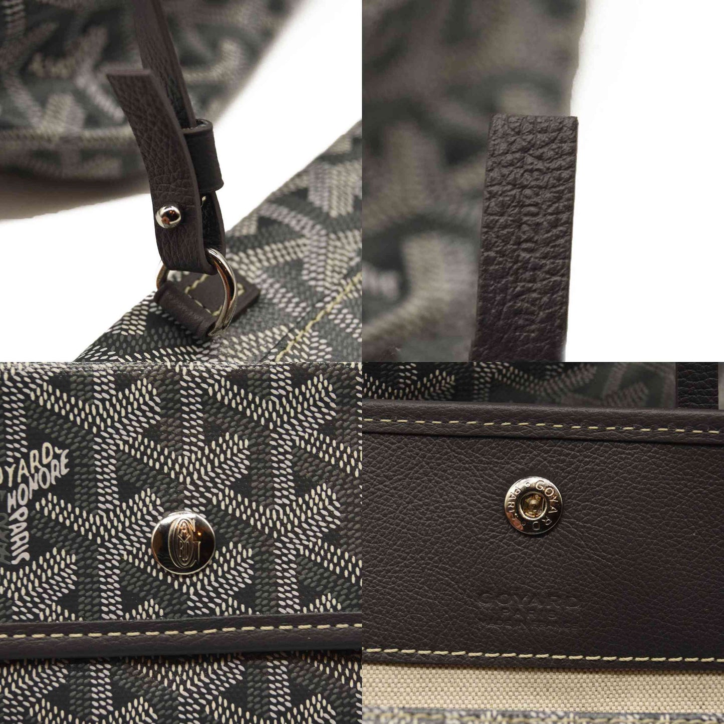 NEW GOYARD Goyardine Saint Louis PM Grey