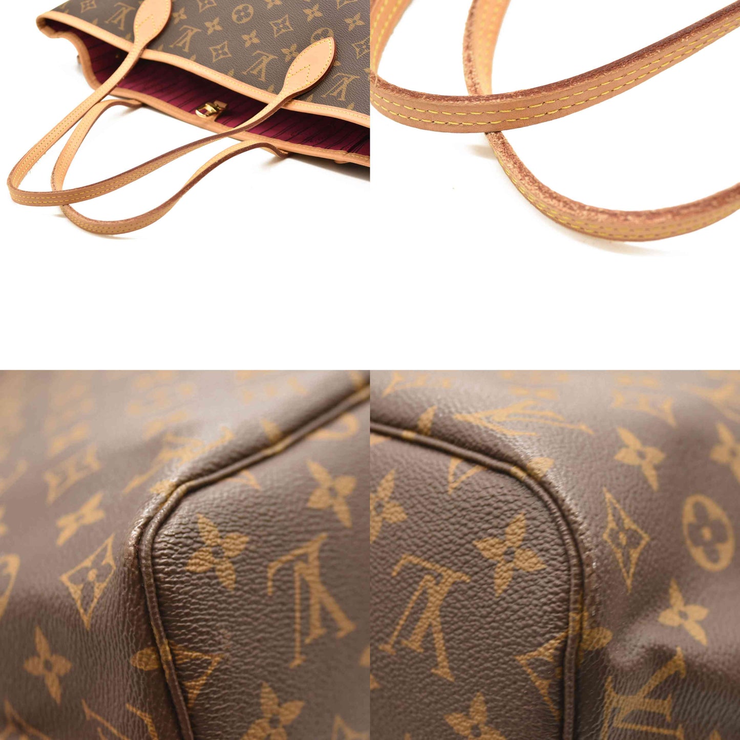 Louis Vuitton Monogram Neo Neverfull MM Pivoine with pouch and box RFID