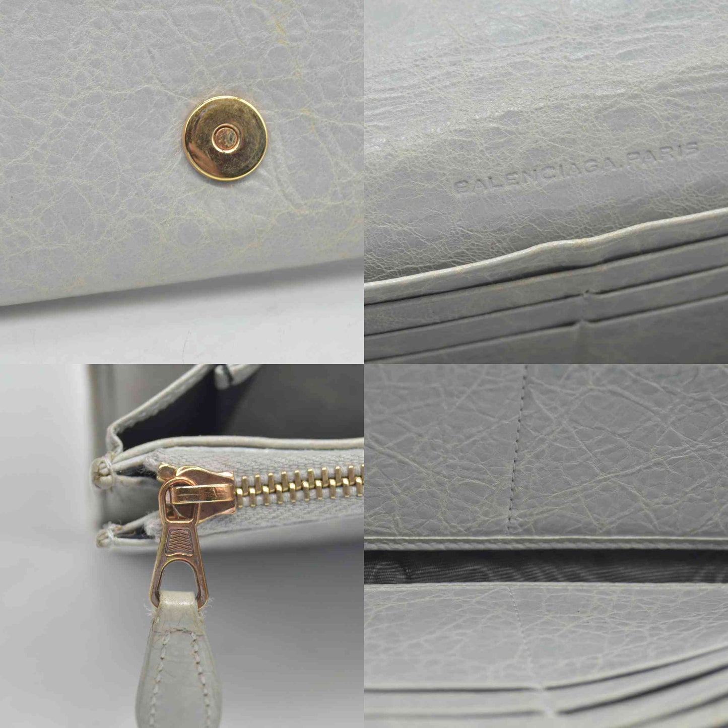 Balenciaga Leather Continental Wallet