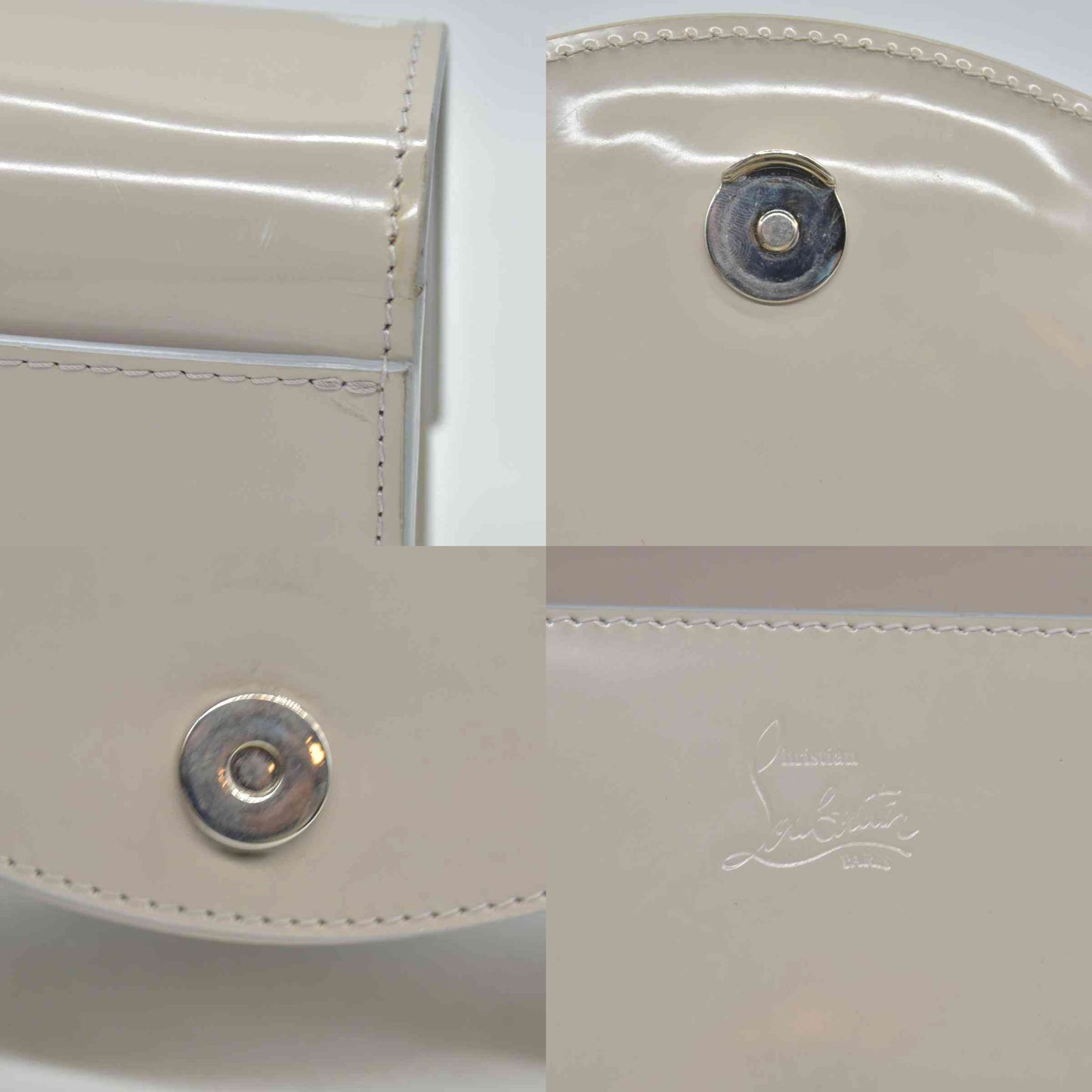 $2090 Christian Louboutin LOUBI54 CL Leather Shoulder Crossbody Bag Clutch Goose
