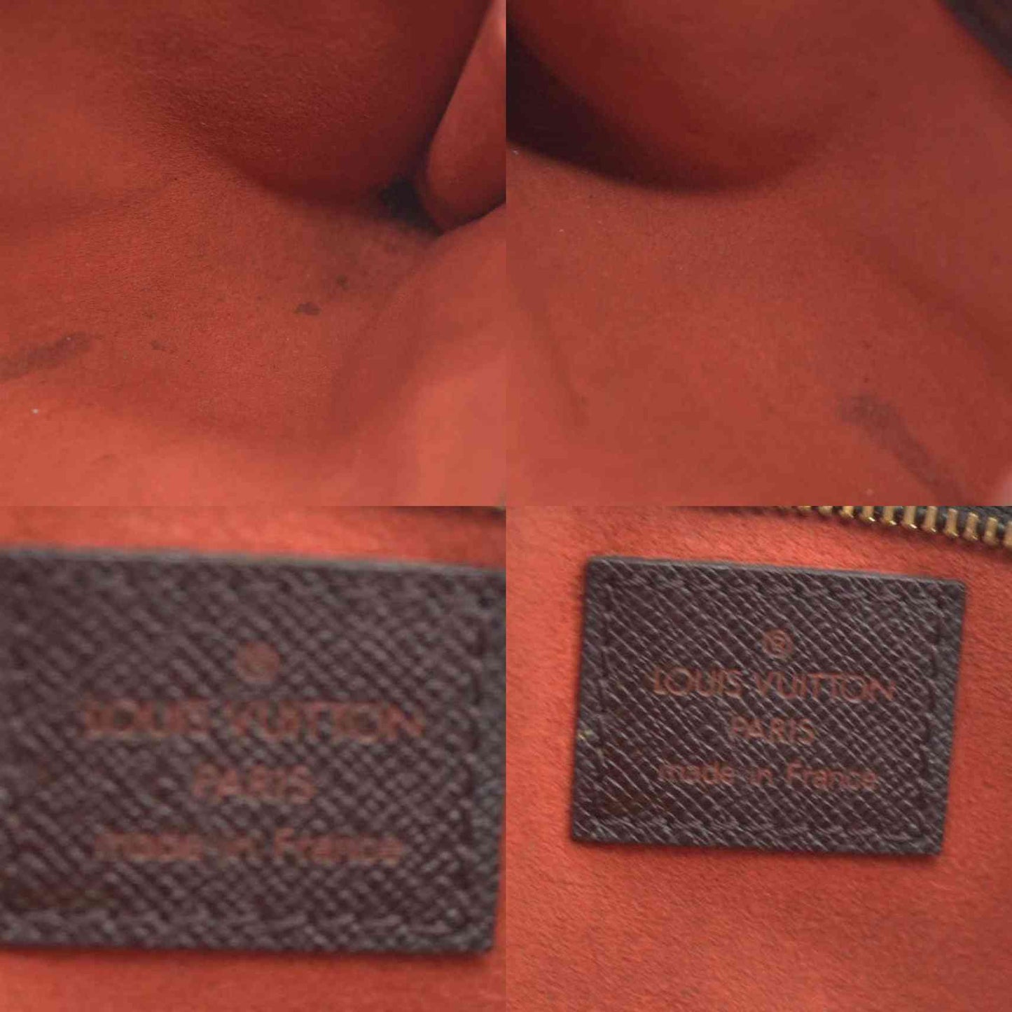 AUCTION $1290 Louis Vuitton Damier Ebene Accessories Pouch for Marais Toiletry Bag