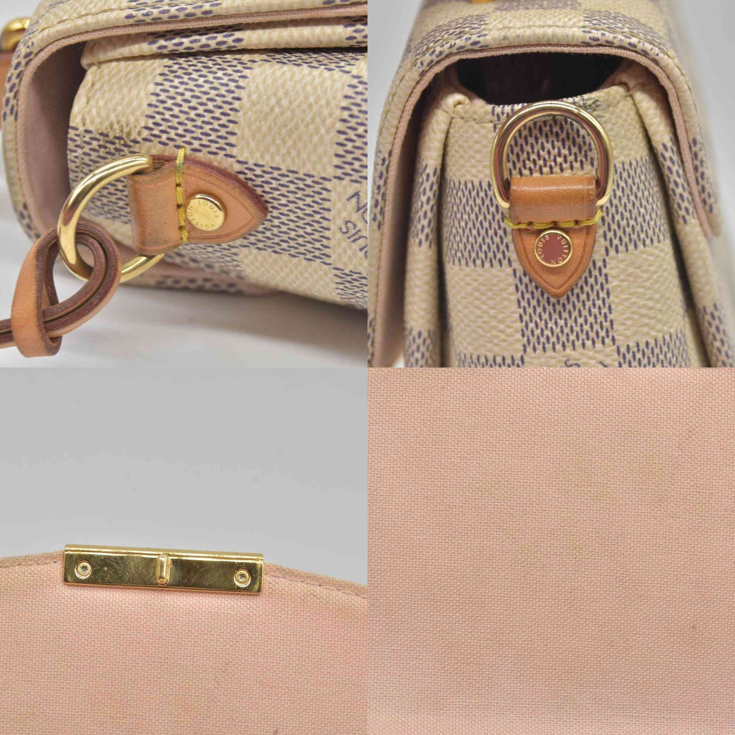 $2000 2018 Louis Vuitton Damier Azur Croisette FL2138