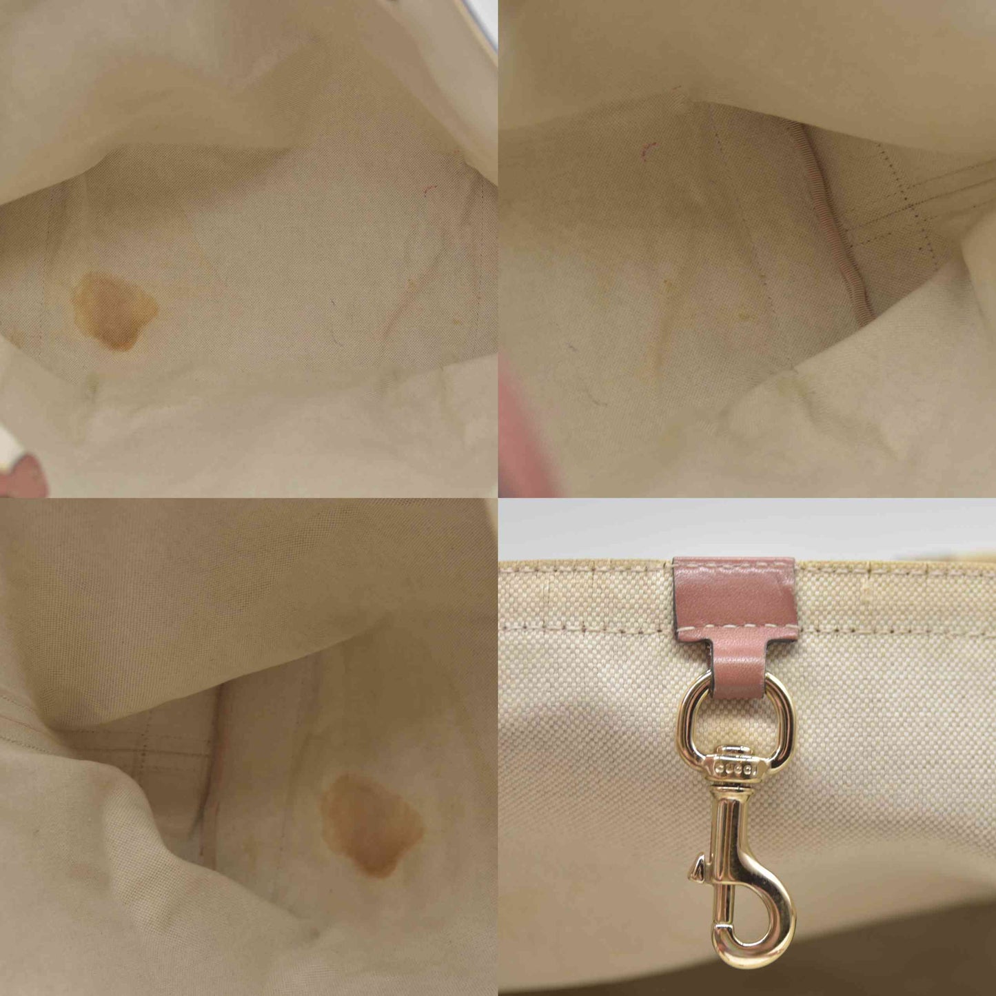 Gucci Medium Craft Tote Beige Pink