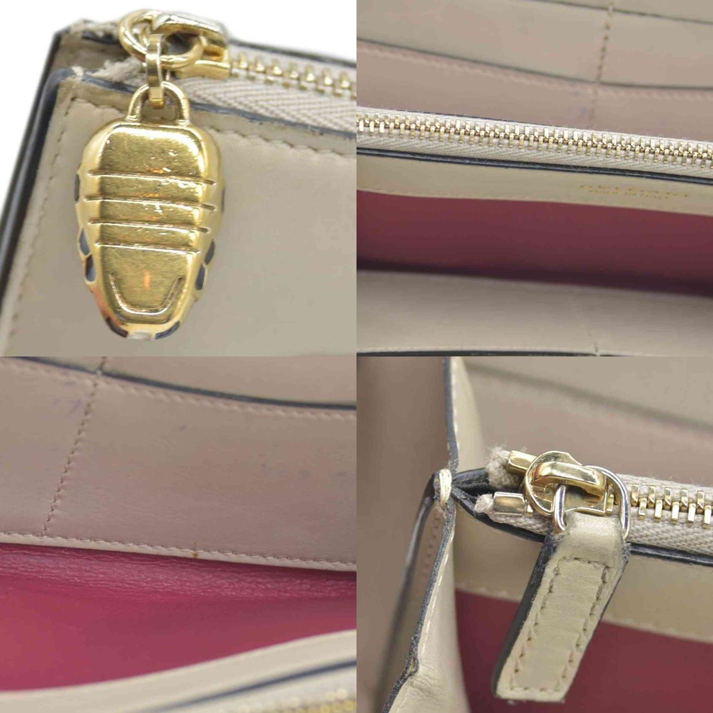 $840 Bvlgari Serpenti leather wallet CONSIGNMENT