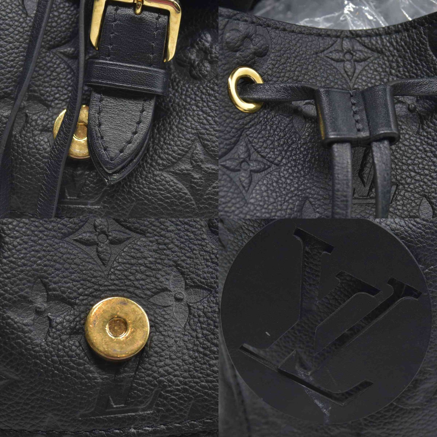 $2980 Louis Vuitton Empreinte Montsouris PM Black RFID