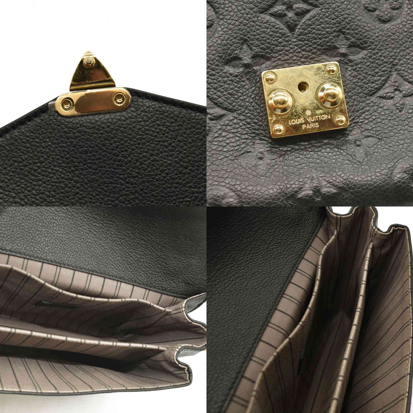 LOUIS VUITTON Empreinte Pochette Metis Black AR4146