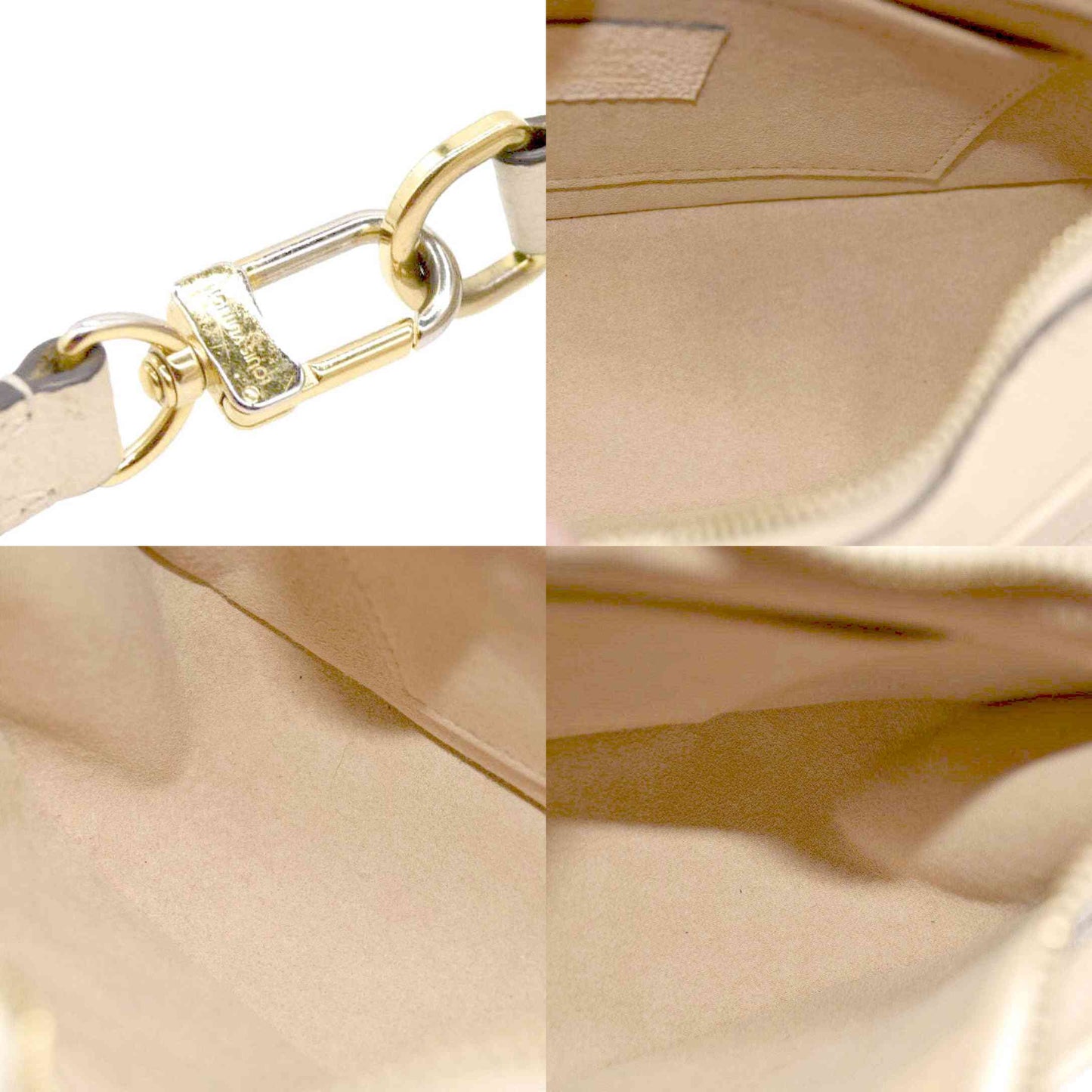 Louis Vuitton  Empreinte Monogram Giant Bagatelle NM Creme RFID