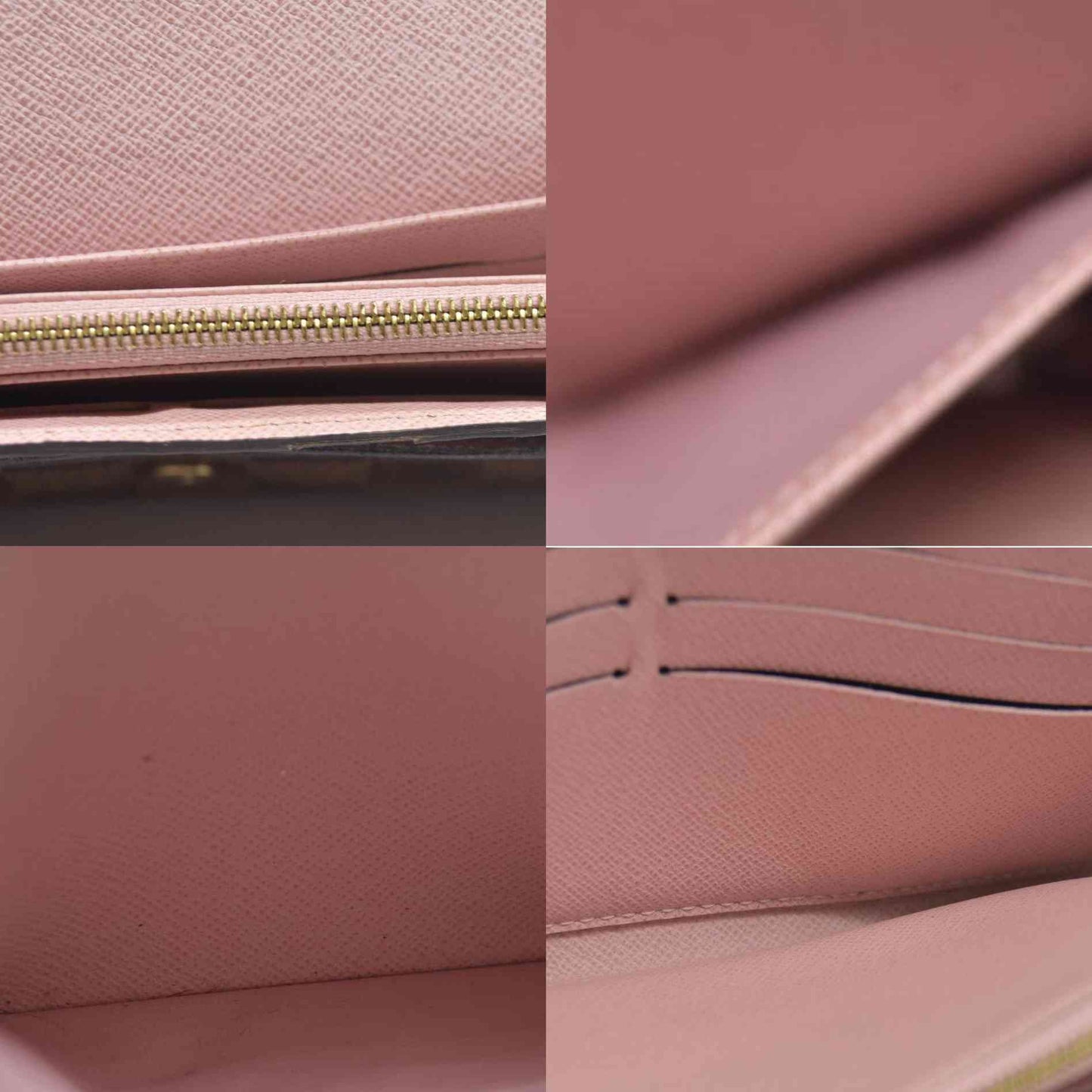$775  LOUIS VUITTON Damier Ebene Portefeuille Sarah Long Wallet CA0270