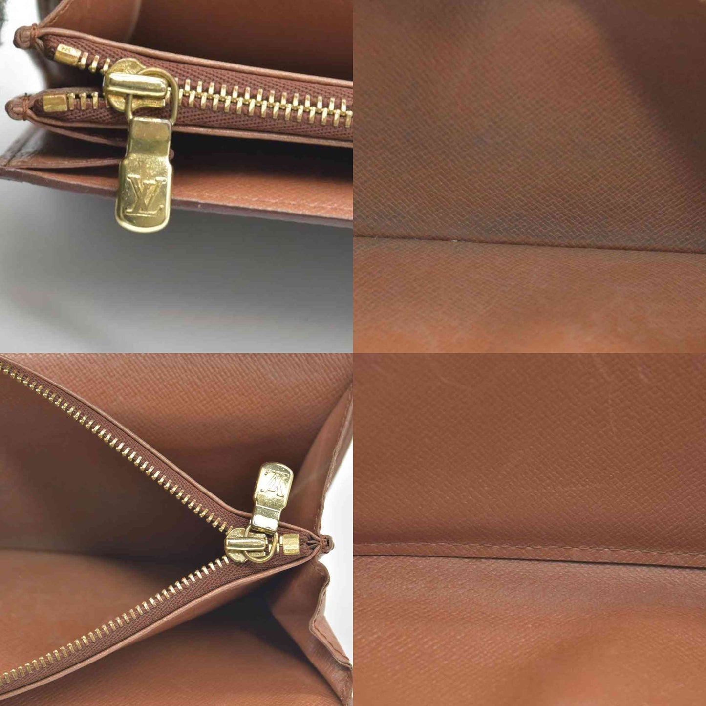 $725 1997 Louis Vuitton Monogram Porte Tresor International Wallet CONSIGNMENT CA0937