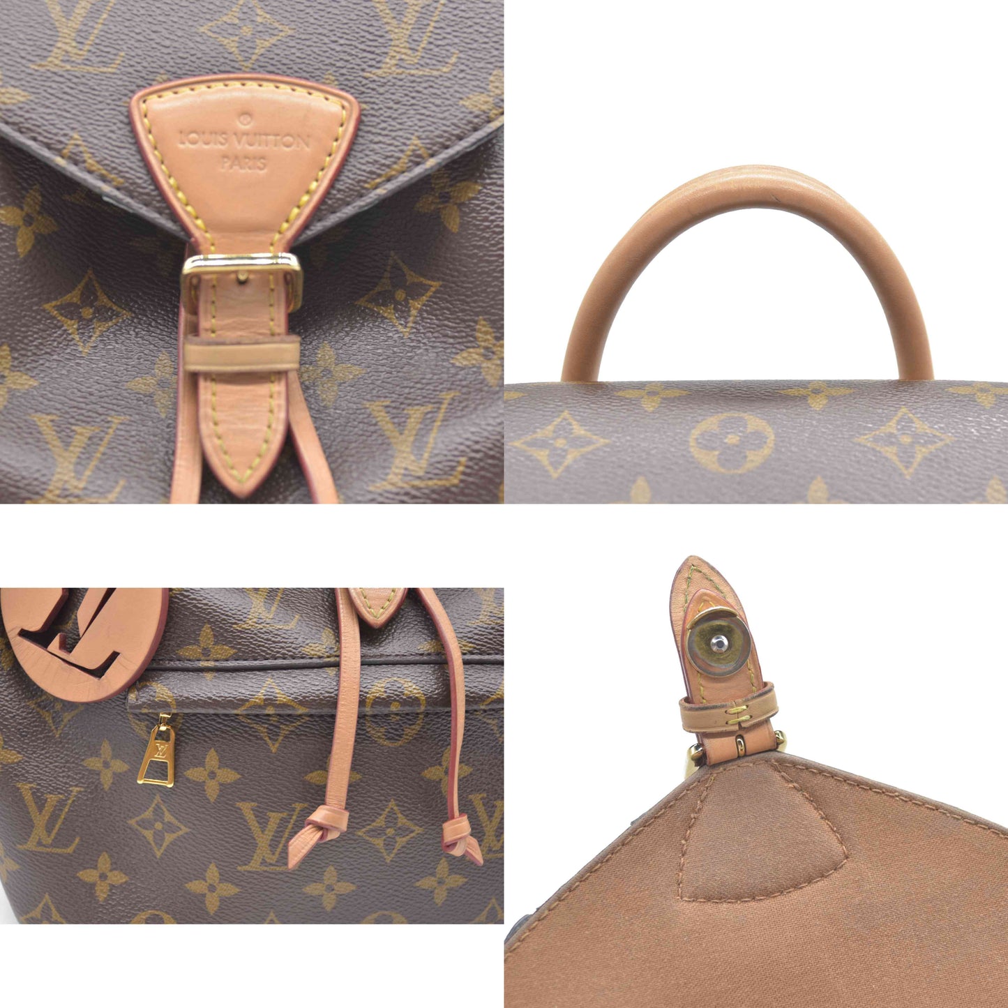 CONSIGNMENT $2710 Louis Vuitton Monogram Montsouris PM Backpack 2021 RFID