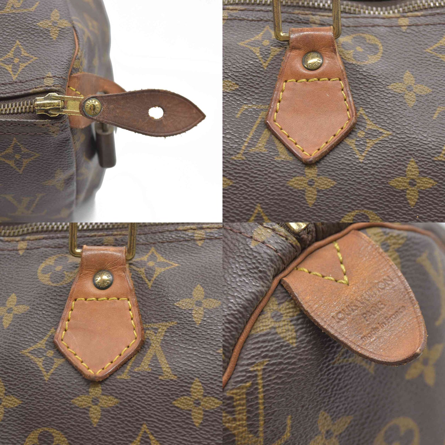 $1600 Louis Vuitton Speedy 30 Hand Bag Monogram Brown SP0937 1997