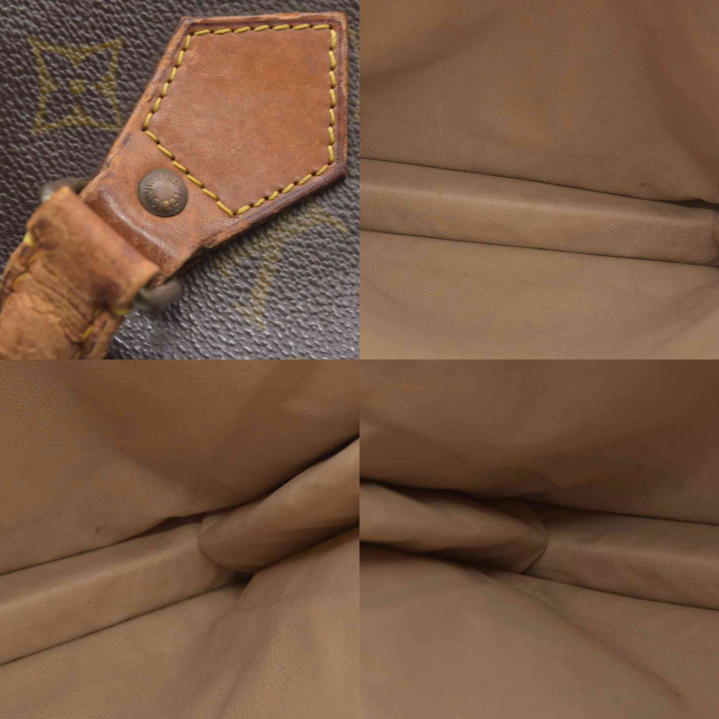 $1340 Louis Vuitton LV Hand Bag Sac Plat Brown Monogram